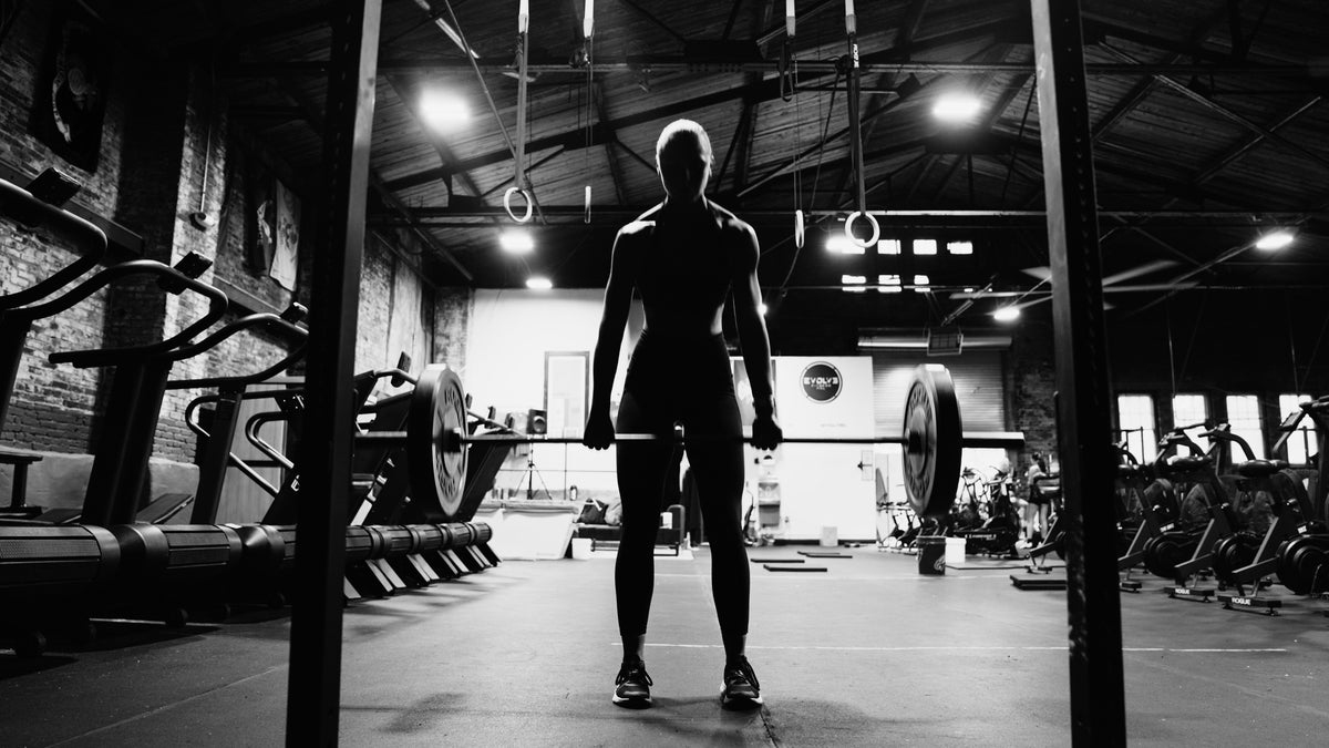 Nick Bare mid-lift in the BPN gym
