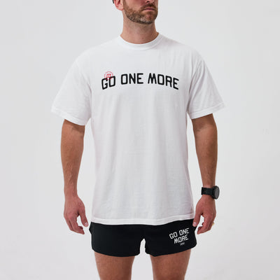 White Go One More Tee